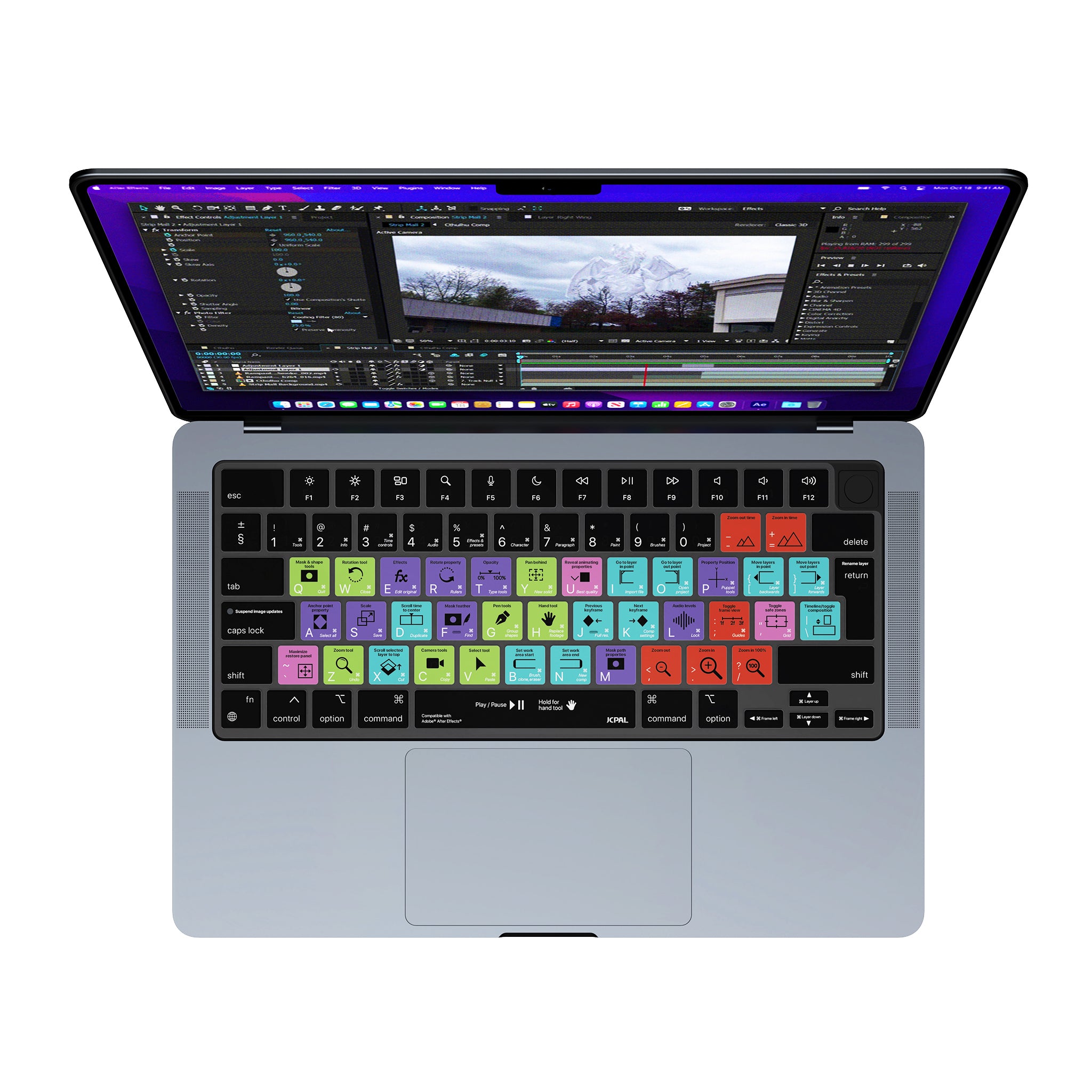VerSkin Adobe After Effects Shortcut Keyboard Protector