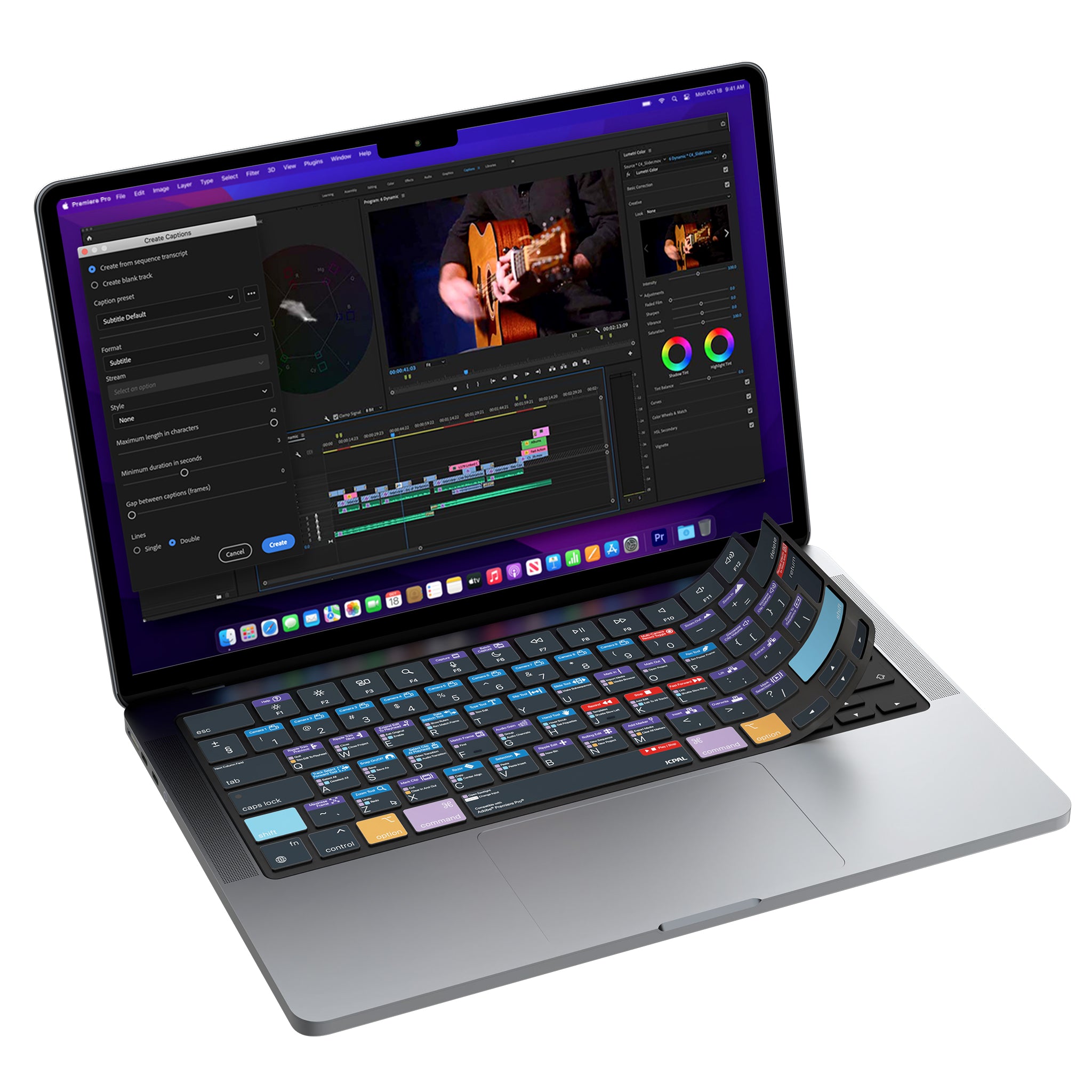 VerSkin Adobe Premiere Pro Shortcut Keyboard Protector