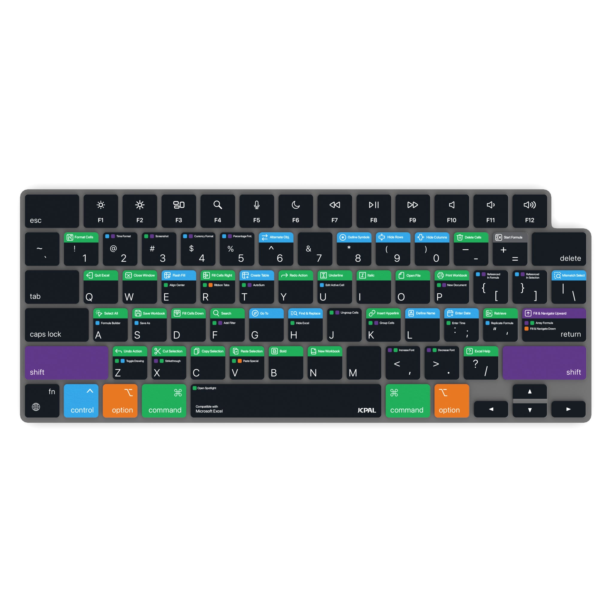 VerSkin Excel Shortcut Keyboard Protector