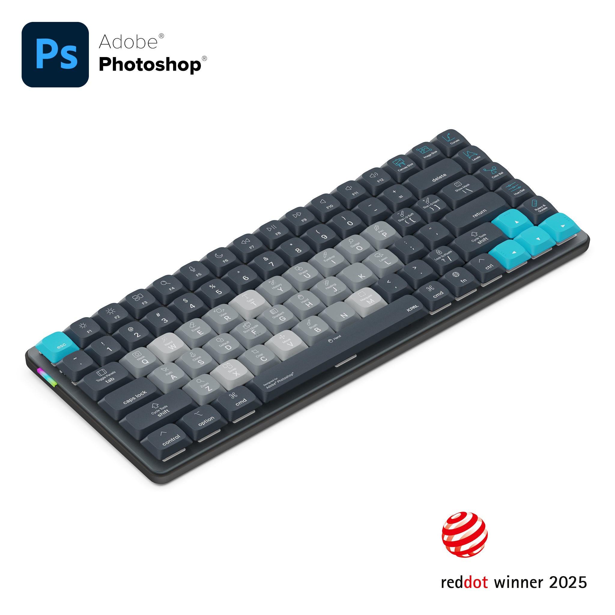 Dash Adobe Photoshop Wireless Shortcut Keyboard