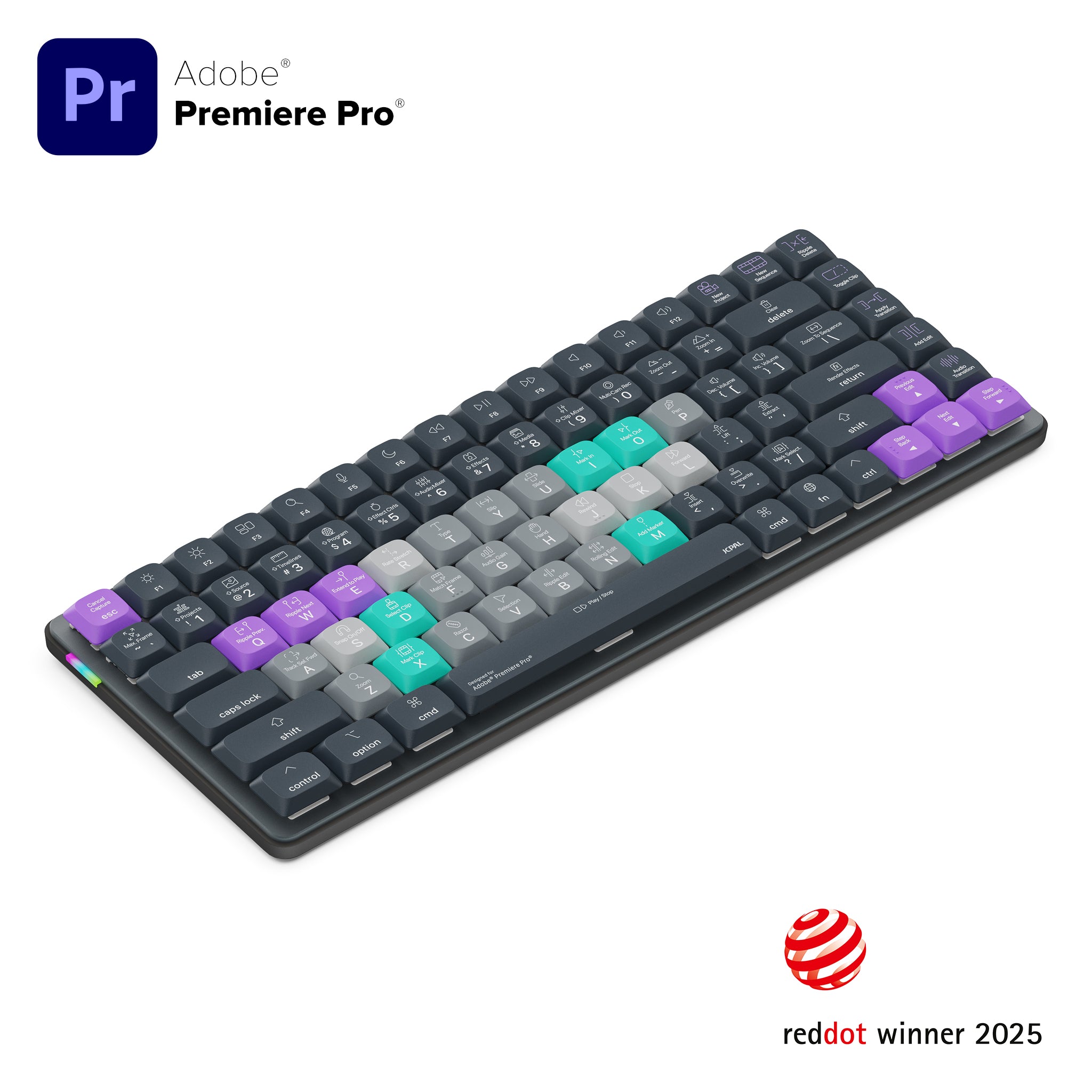 Dash Adobe Premiere Wireless Shortcut Keyboard