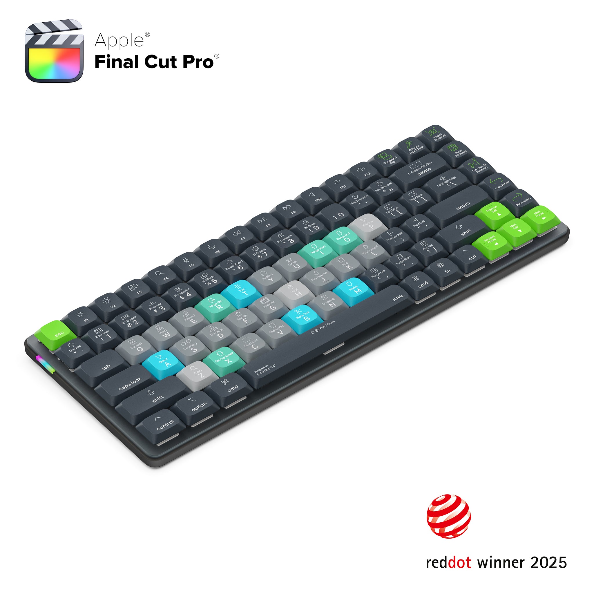 Dash Final Cut Pro Wireless Shortcut Keyboard