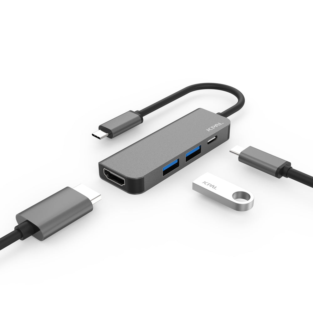 USB-C to HDMI Adapter with USB and Charging