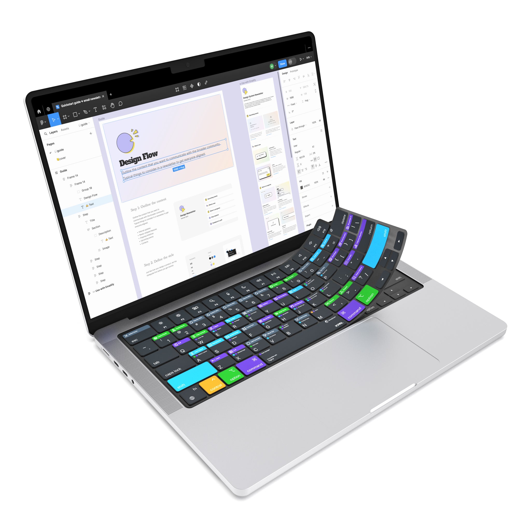 VerSkin Figma Shortcut Keyboard Protector