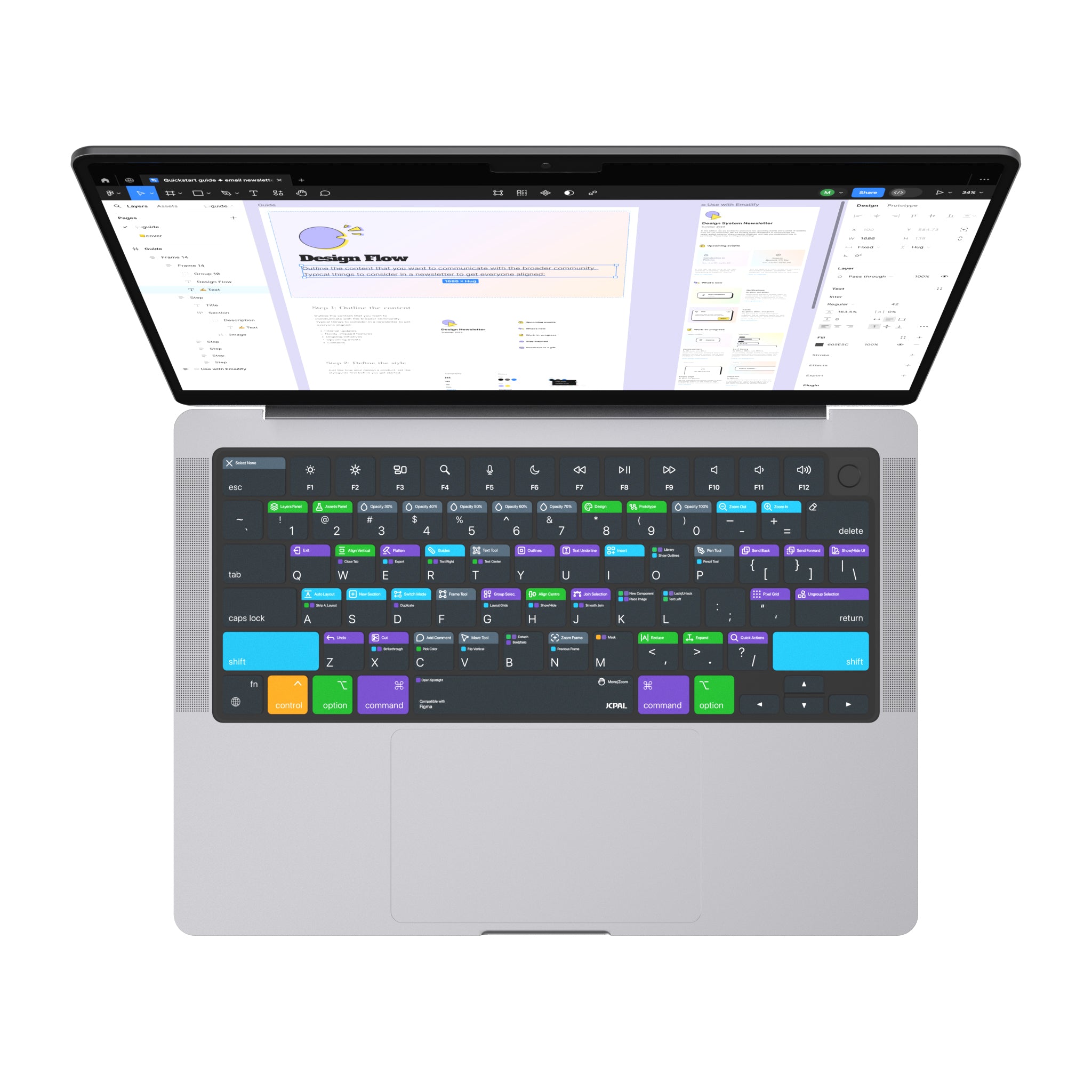 VerSkin Figma Shortcut Keyboard Protector