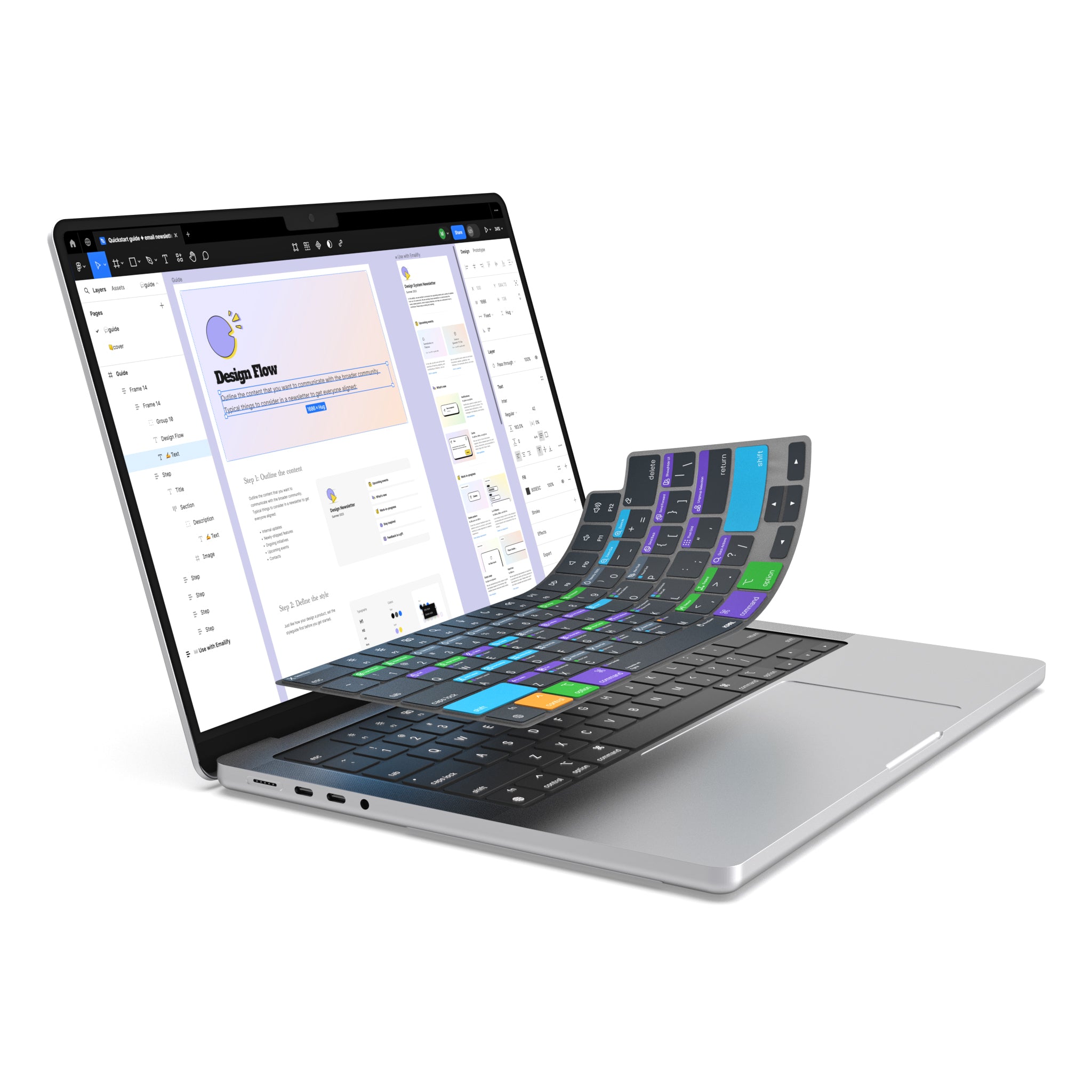 VerSkin Figma Shortcut Keyboard Protector