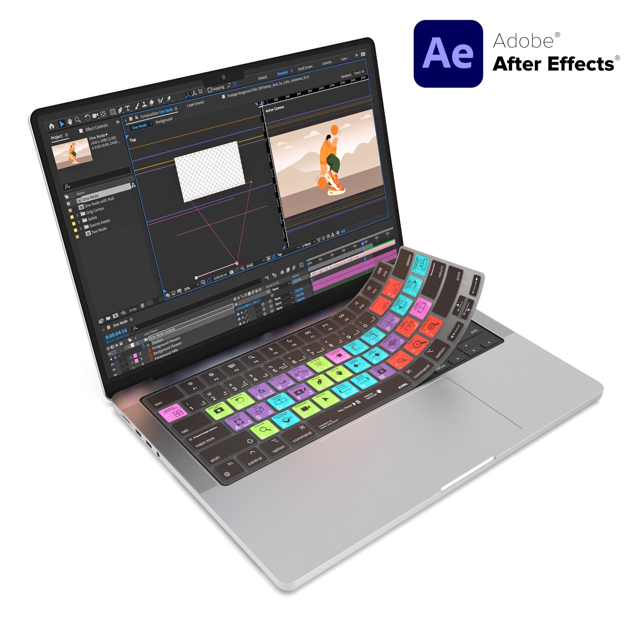 VerSkin Adobe After Effects Shortcut Keyboard Protector