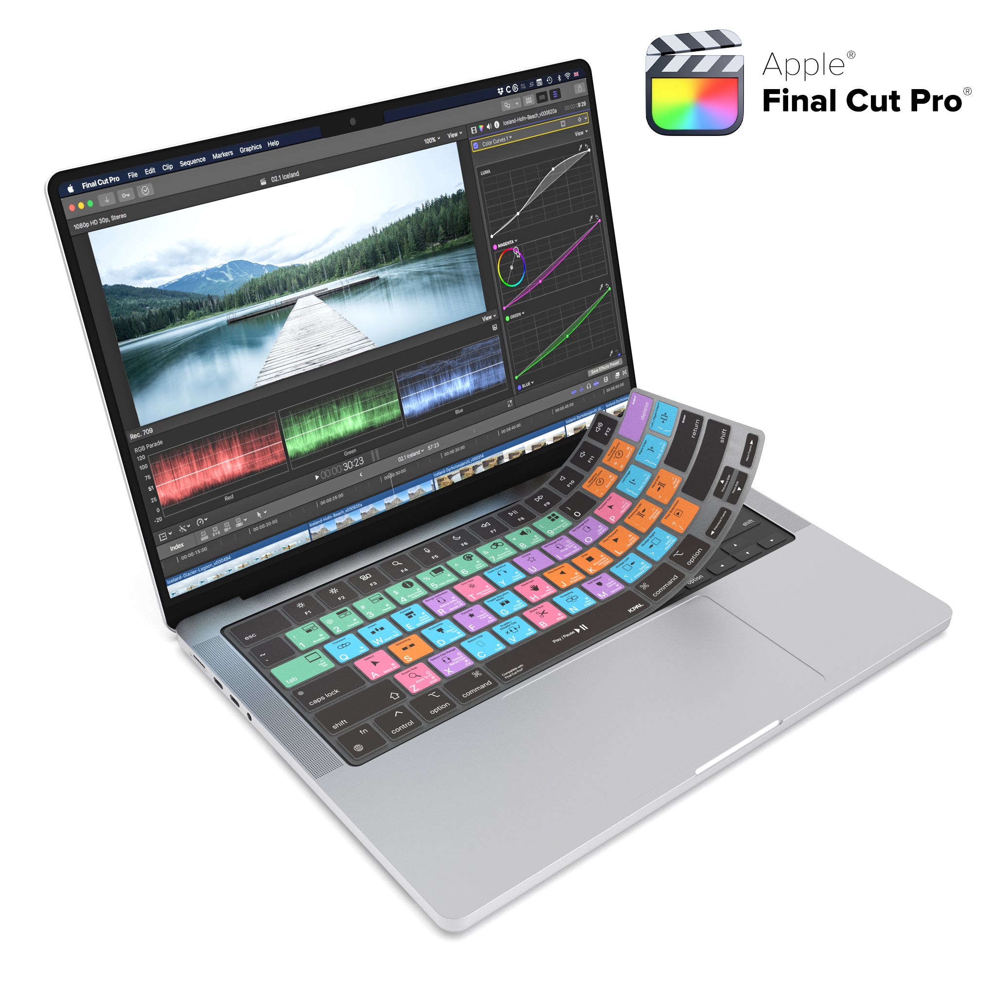VerSkin Apple Final Cut Pro Shortcut Keyboard Protector