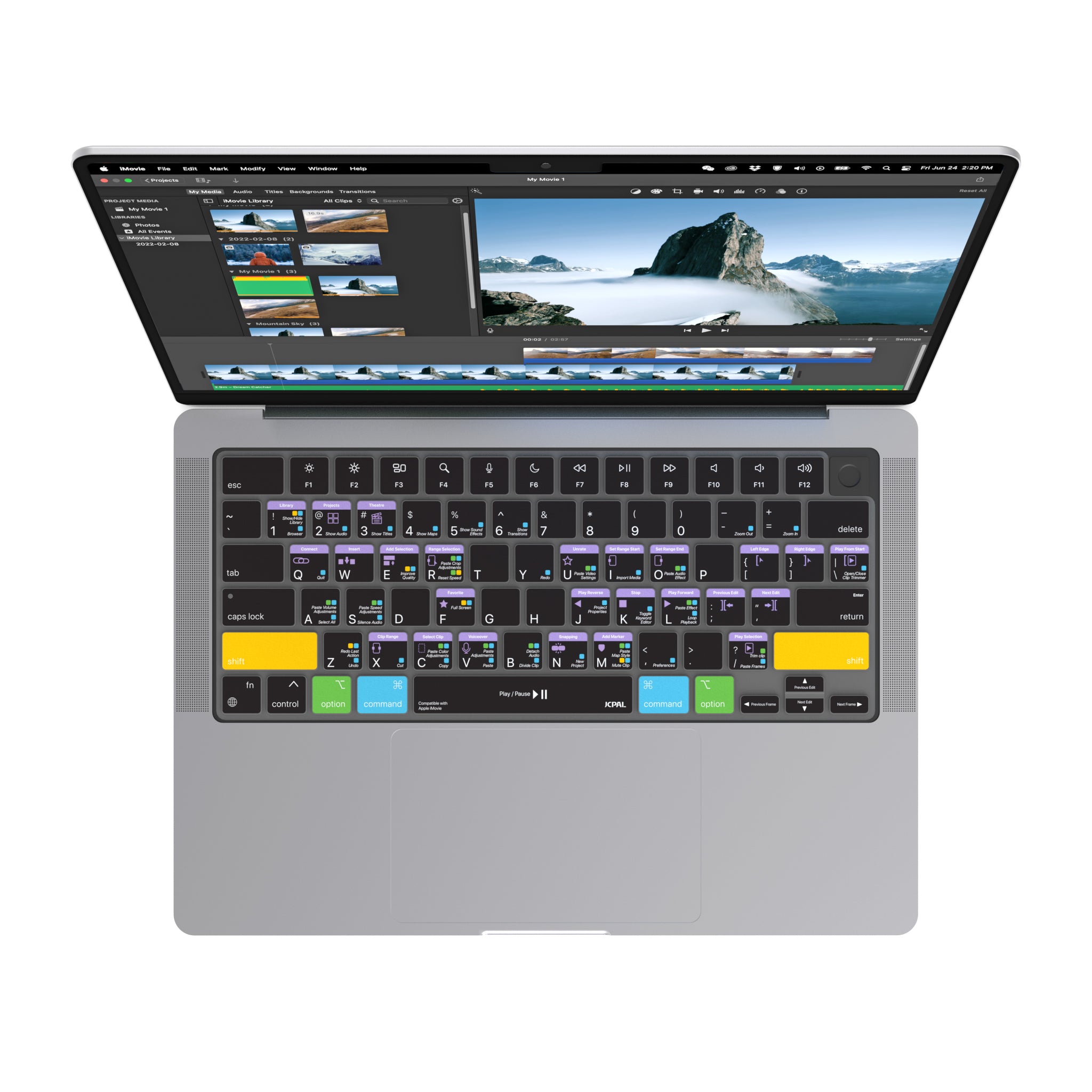 VerSkin Apple iMovie Shortcut Keyboard Protector