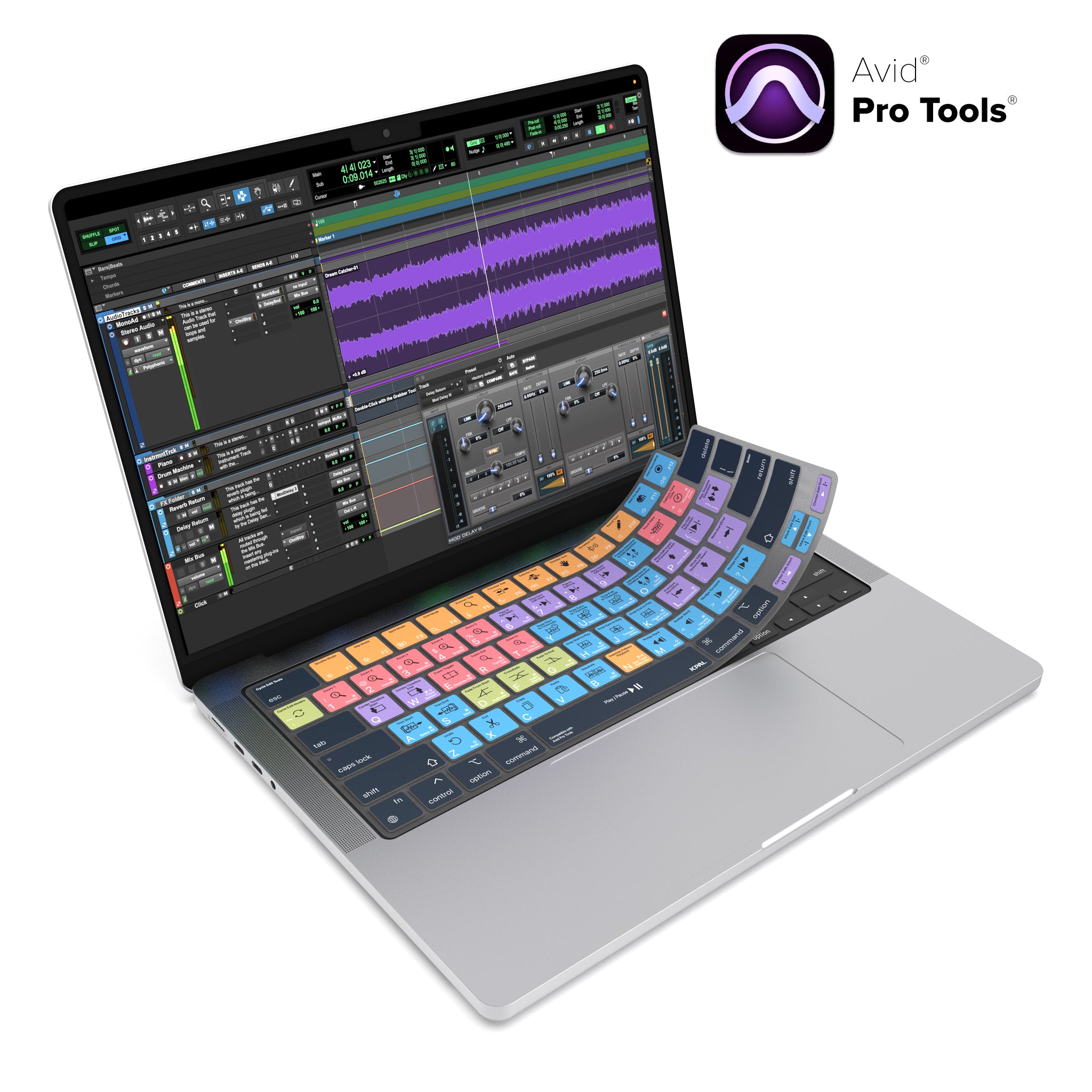 VerSkin Avid Pro Tools Shortcut Keyboard Protector