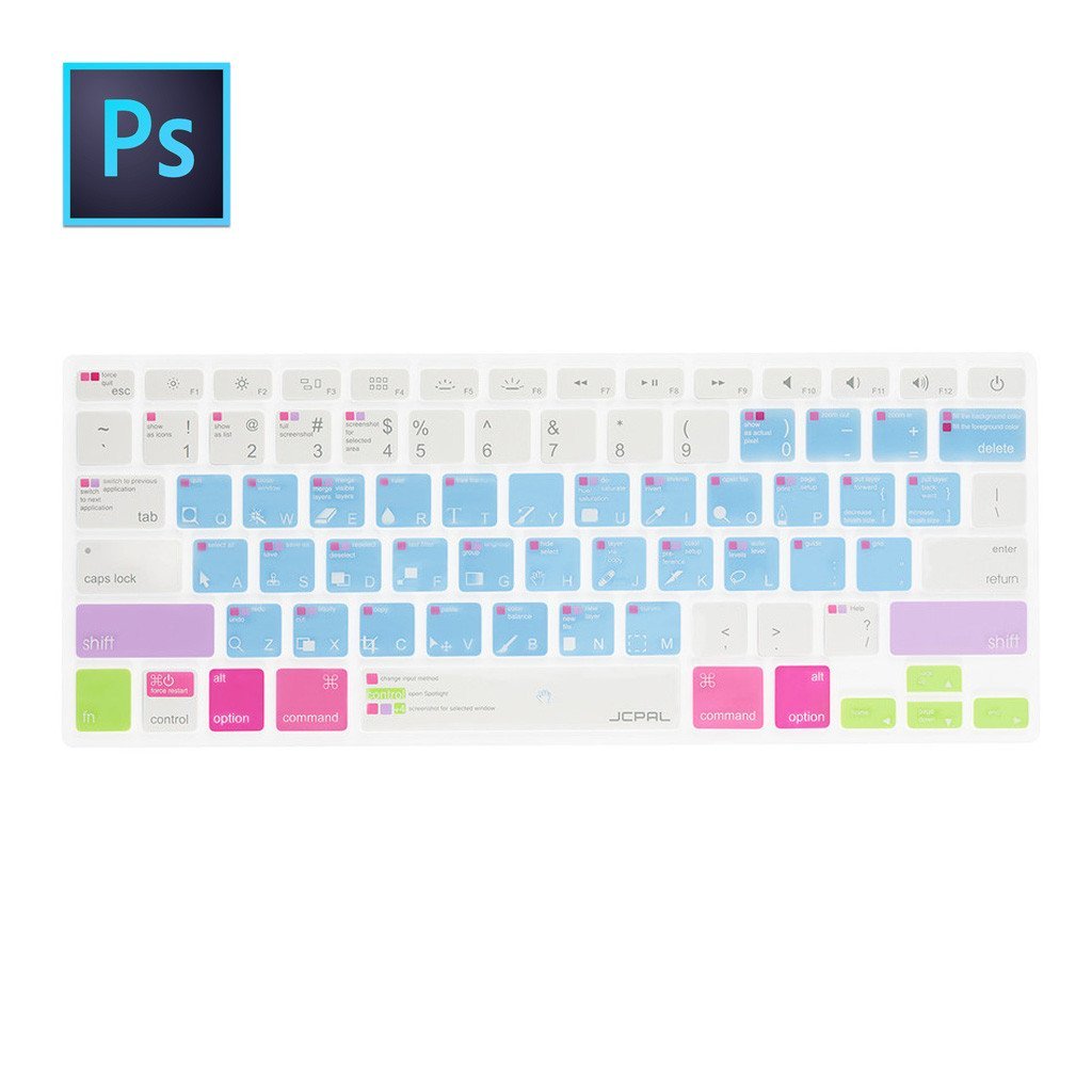 JCPal Unavailable VerSkin Photoshop Shortcut Keyboard Protector (US-Layout)
