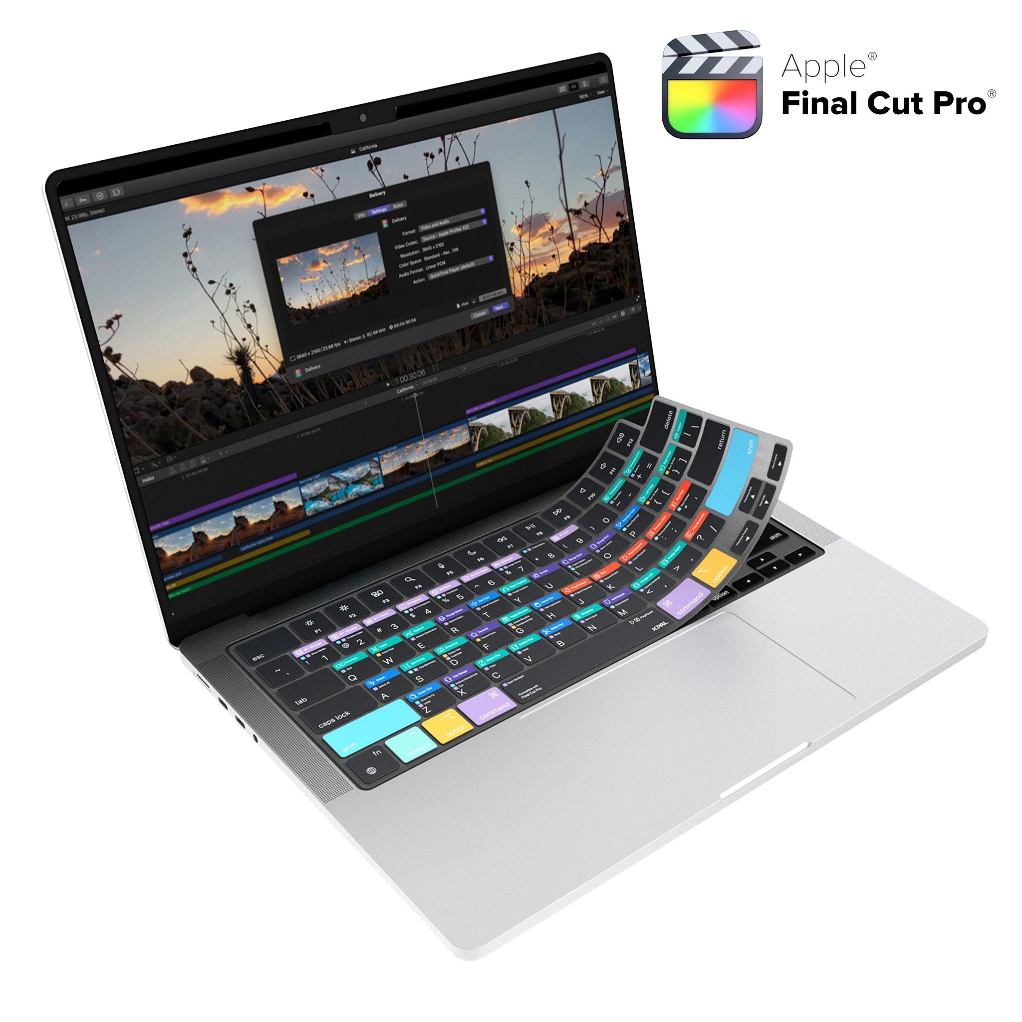 VerSkin   Apple Final Cut Pro Shortcut Keyboard Protector