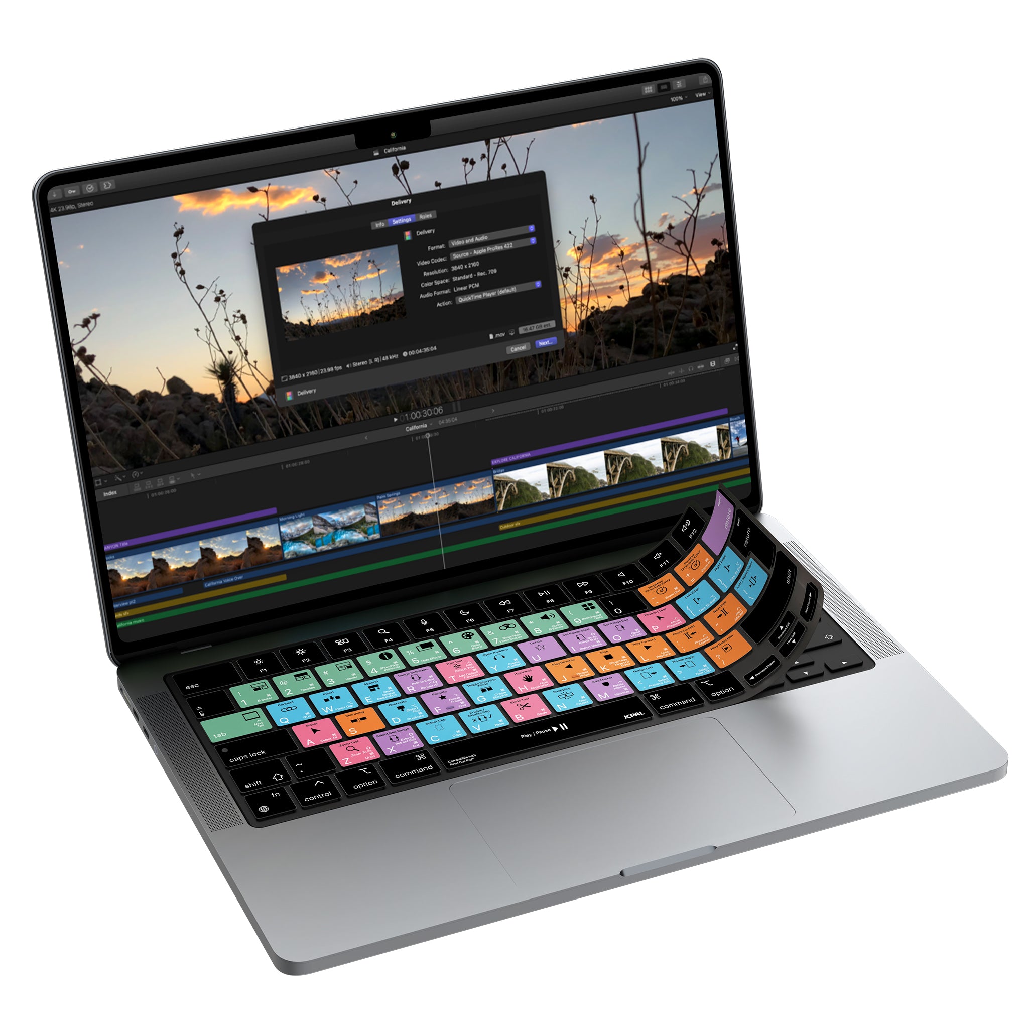VerSkin   Apple Final Cut Pro Shortcut Keyboard Protector