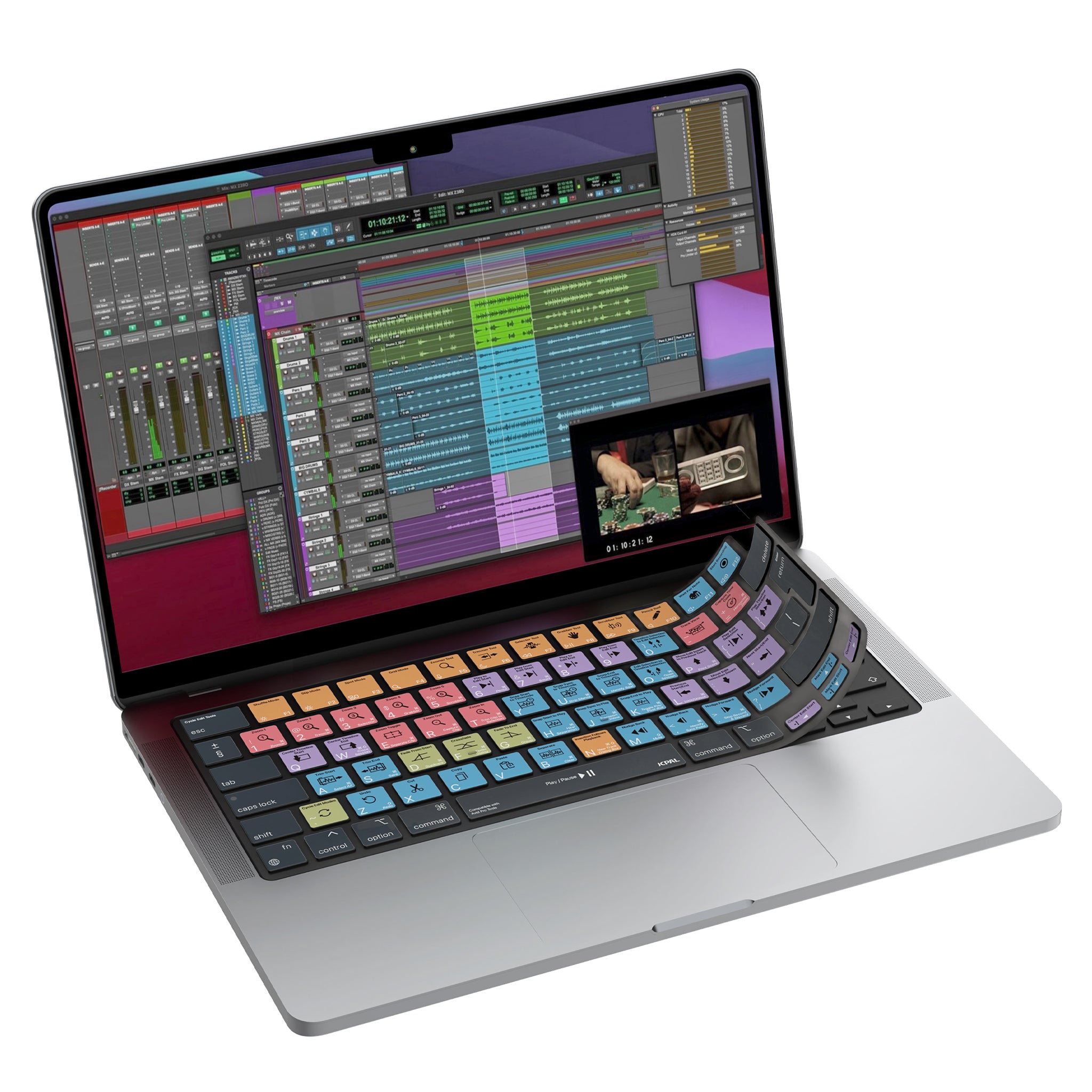 VerSkin   Avid Pro Tools Shortcut Keyboard Protector