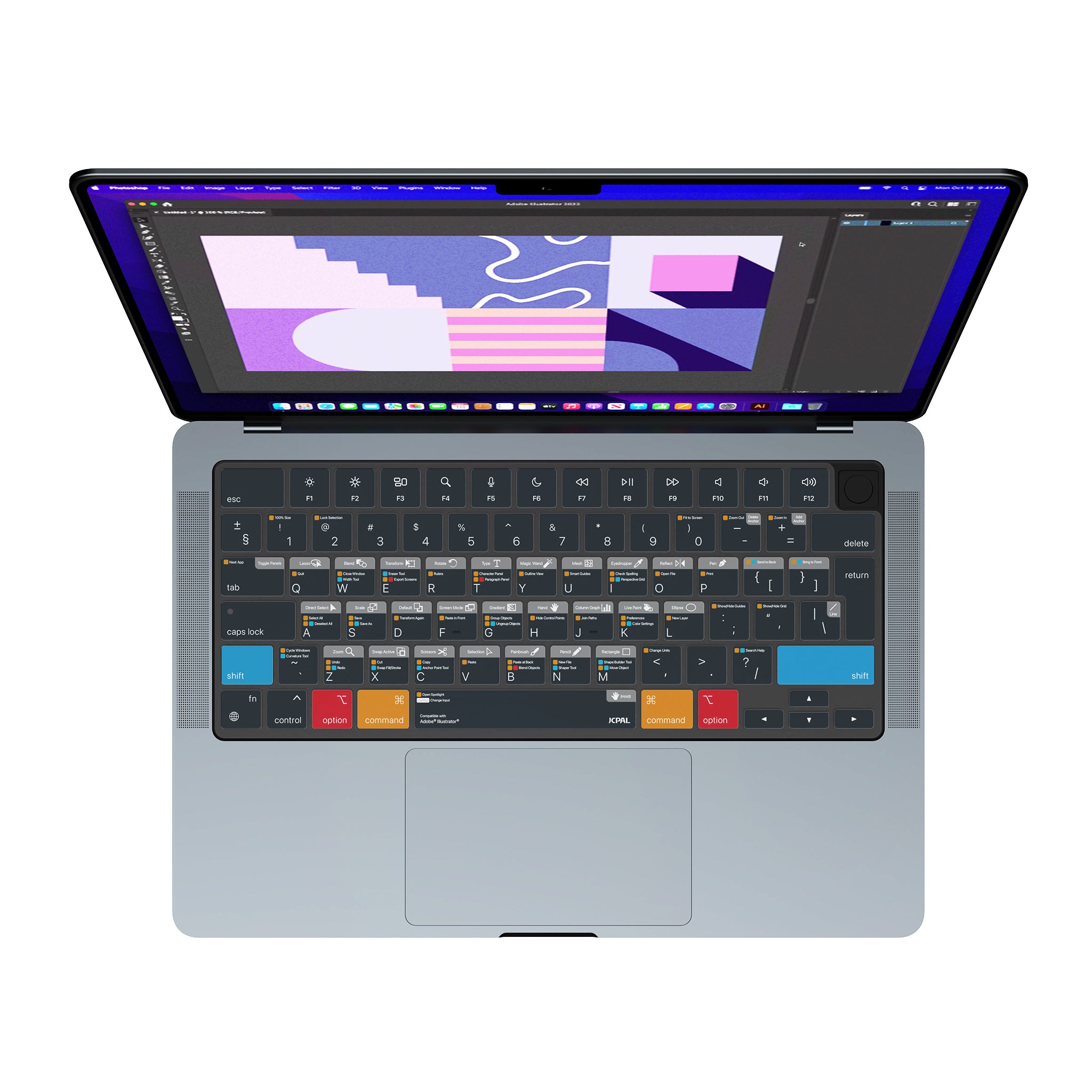 VerSkin Adobe Illustrator Shortcut Keyboard Protector