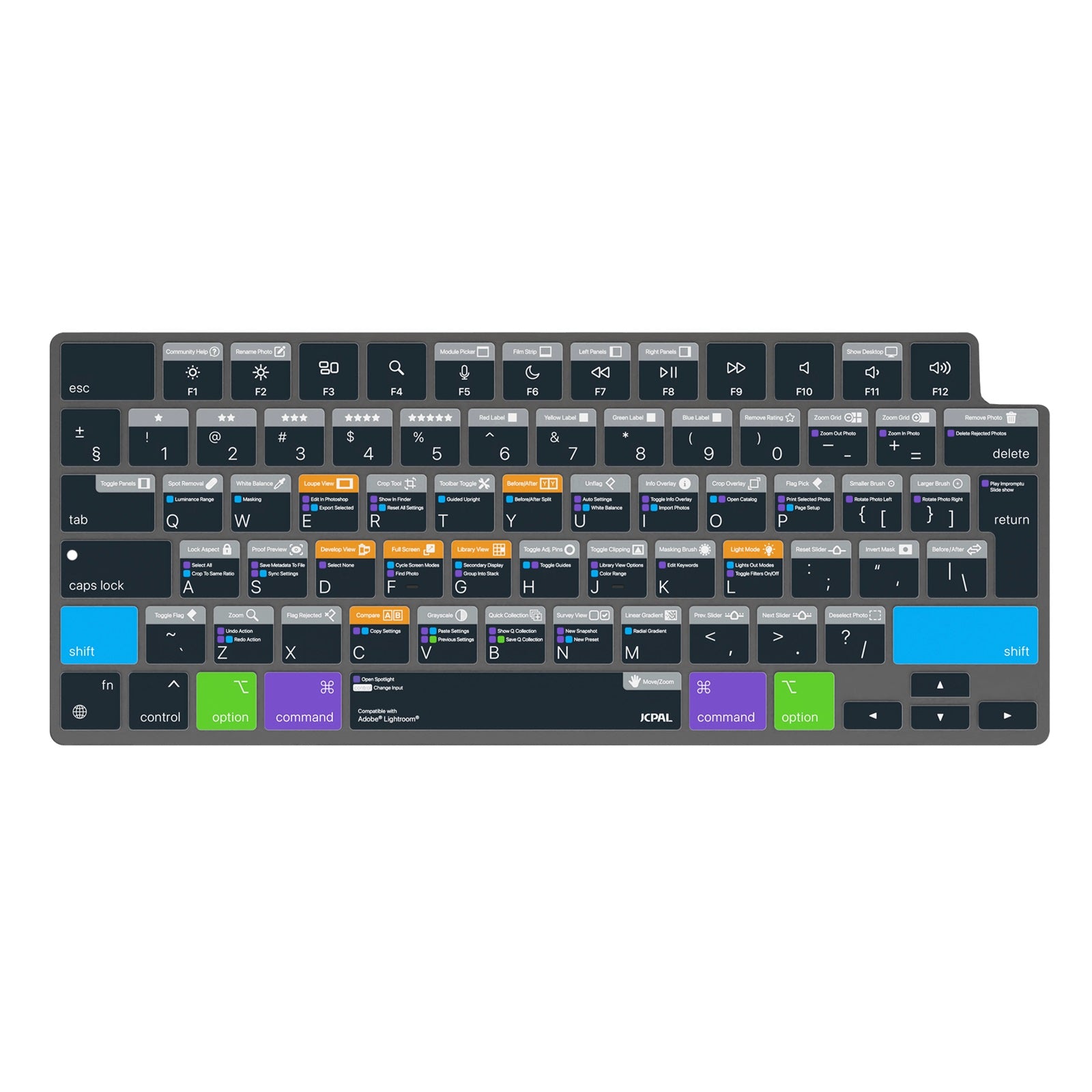 VerSkin   Adobe Lightroom Shortcut Keyboard Protector