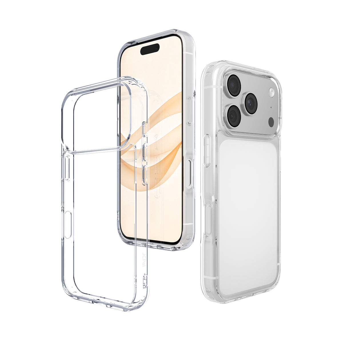 DualPro   Crystal Clear Protective Case for iPhone 18 Pro
