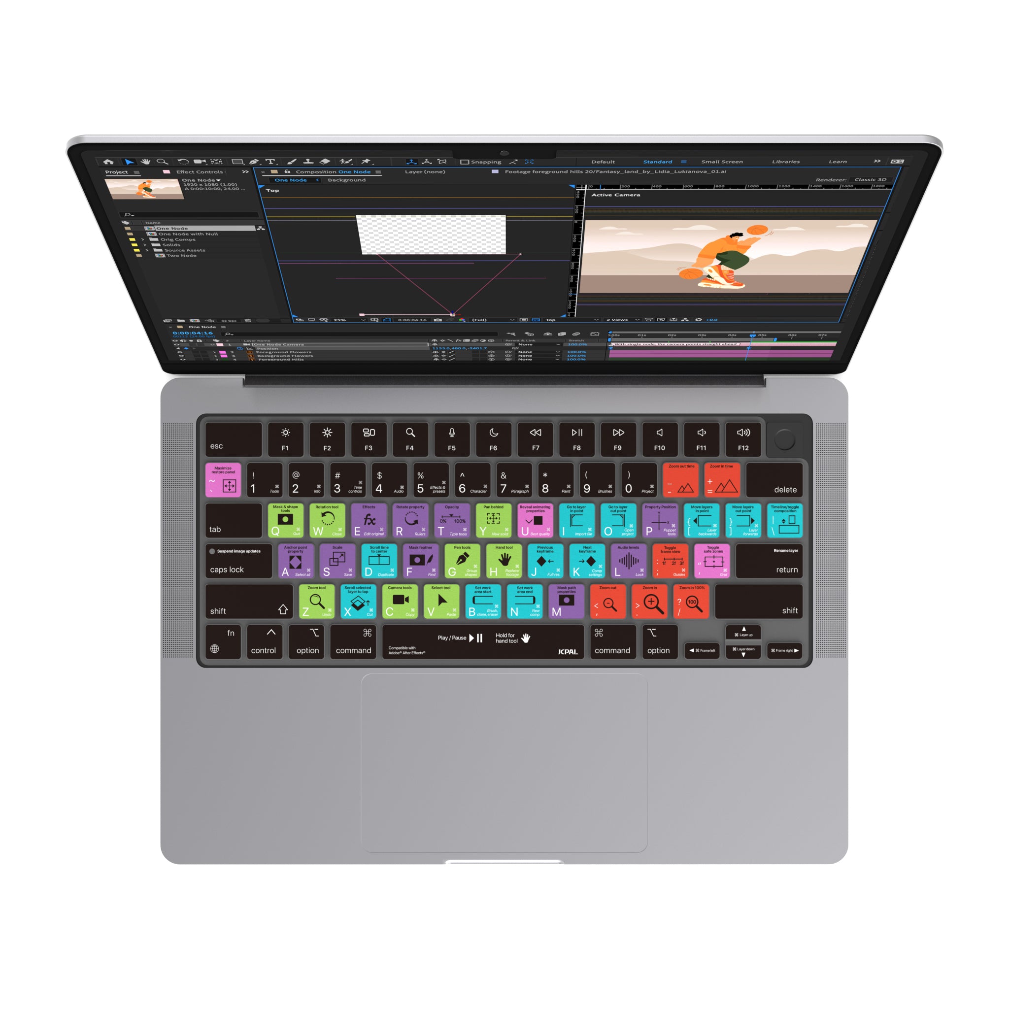 Protecteur de clavier de raccourci VerSkin Adobe After Effects