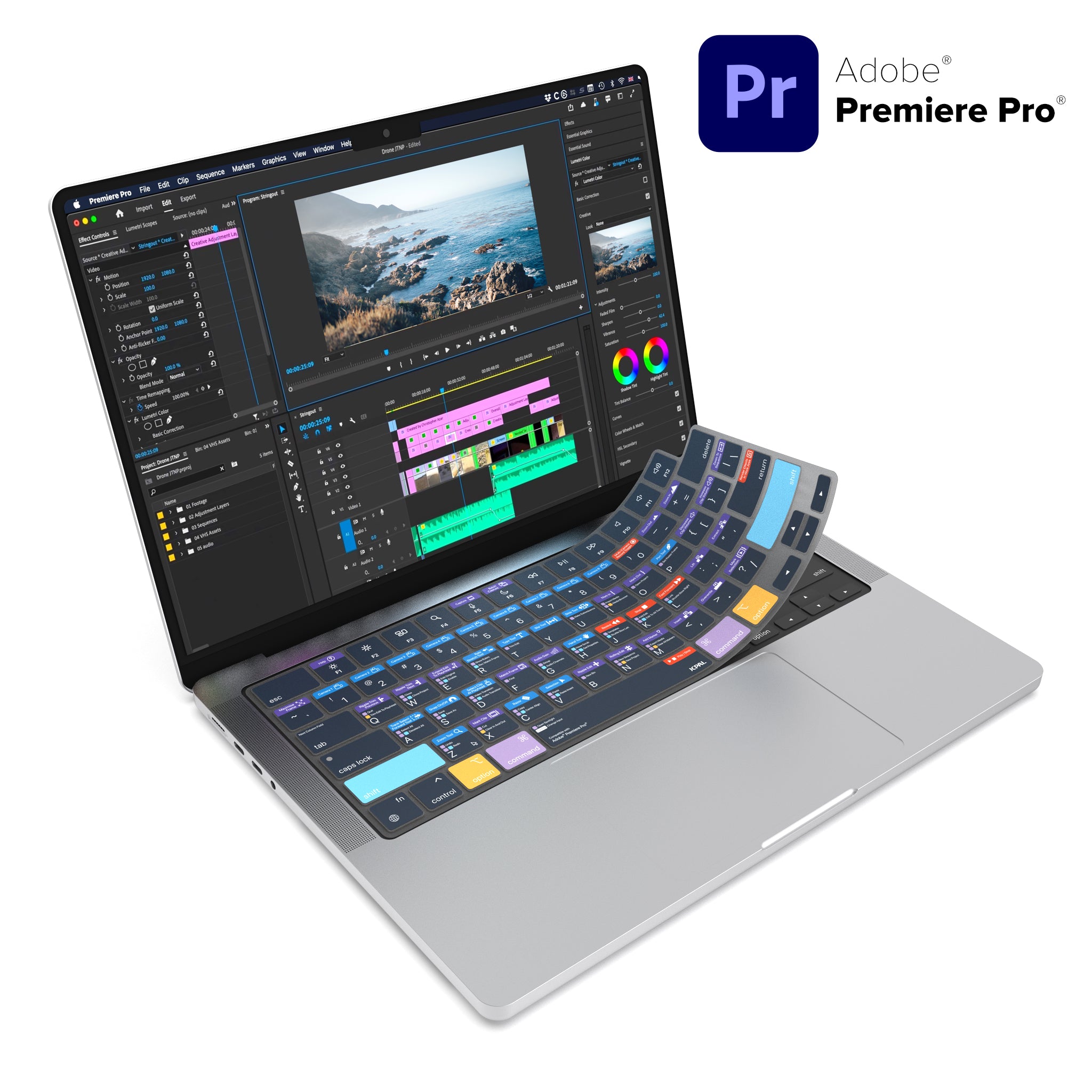 Protecteur de clavier de raccourci VerSkin Adobe Premiere Pro