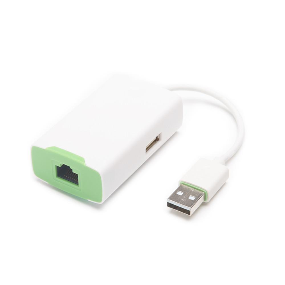 JCPal Cable USB 2-Port Hub with Ethernet Adapter